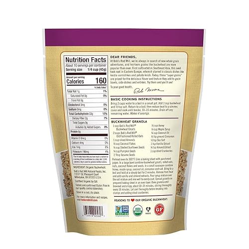 Miniatura 2 de Bob's Red Mill Granos orgánicos de trigo sarraceno crudo de grano entero, 16 onzas, paquete de 2