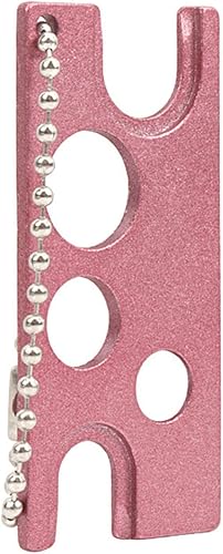 Abridor de botellas de acero inoxidable, abrebotellas de aceite esencial de metal, para pegamento universal de pestañas, boca de botella, color rosa