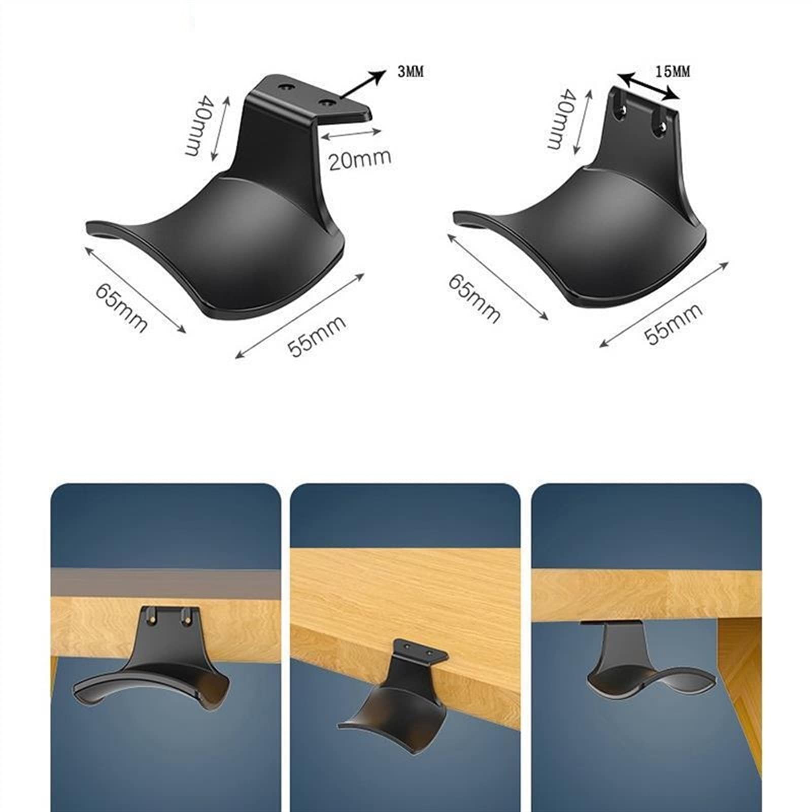 Supporto per cuffie, supporto universale per cuffie da gioco, espositore per auricolari per organizzare, accessorio da scrivania durevole ed elegante