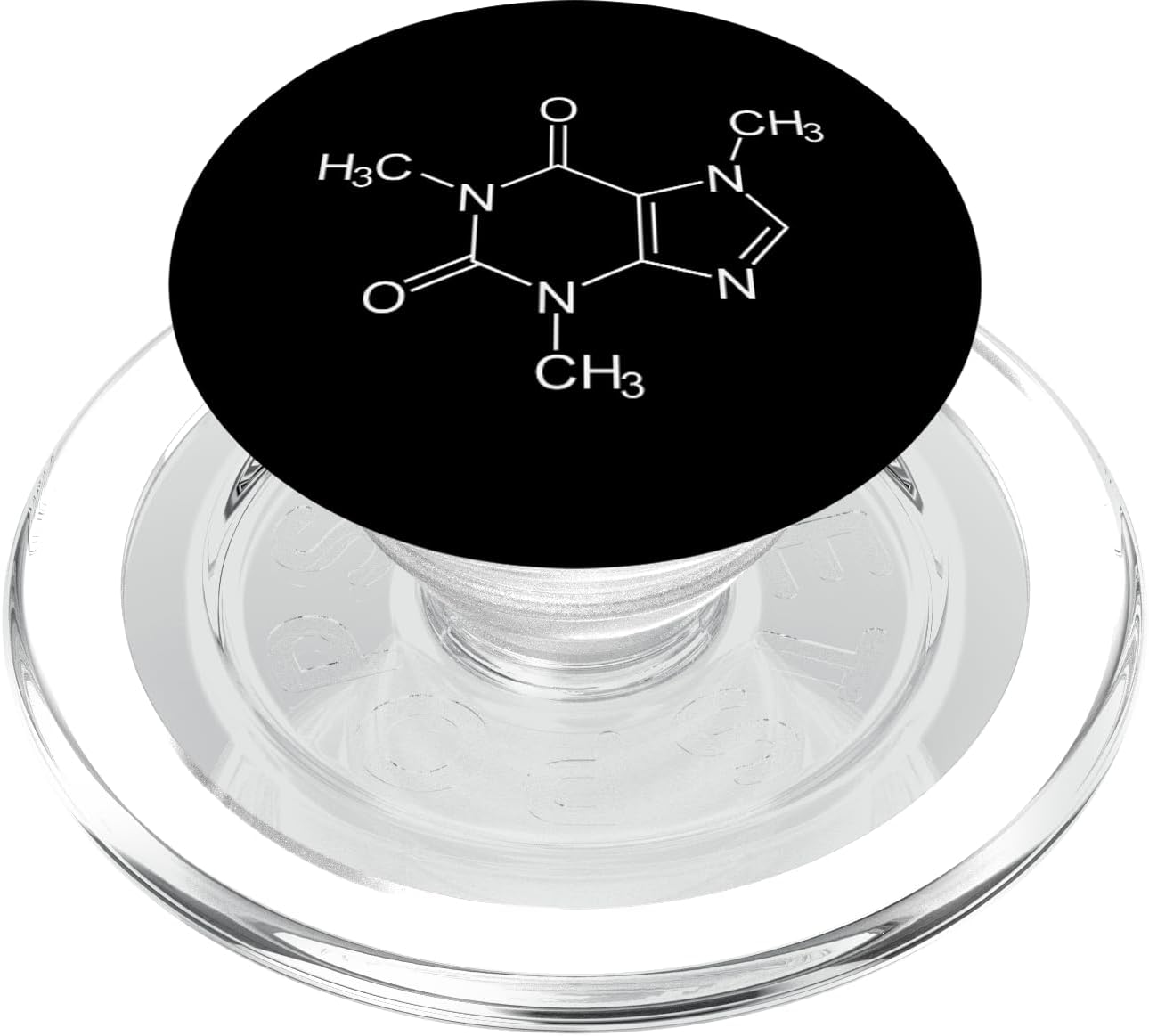 Caffeine Molecule - Science Coffee PopSockets PopGrip for MagSafe