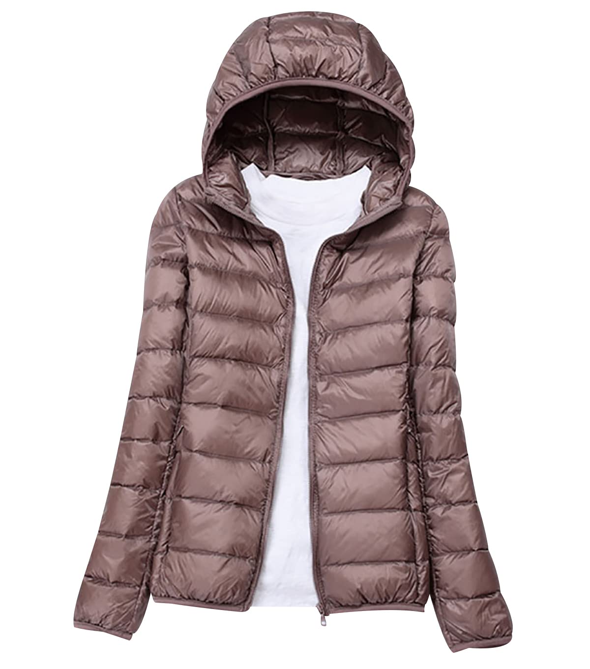Lichtgewicht donsjack dames opvouwbare puffer