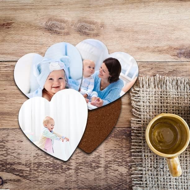 Canvas Champ Posavasos de té personalizados, posavasos de fotos personalizados, posavasos de té impresos con fotos, tamaño 3.5 x 3.5 pulgadas (juego