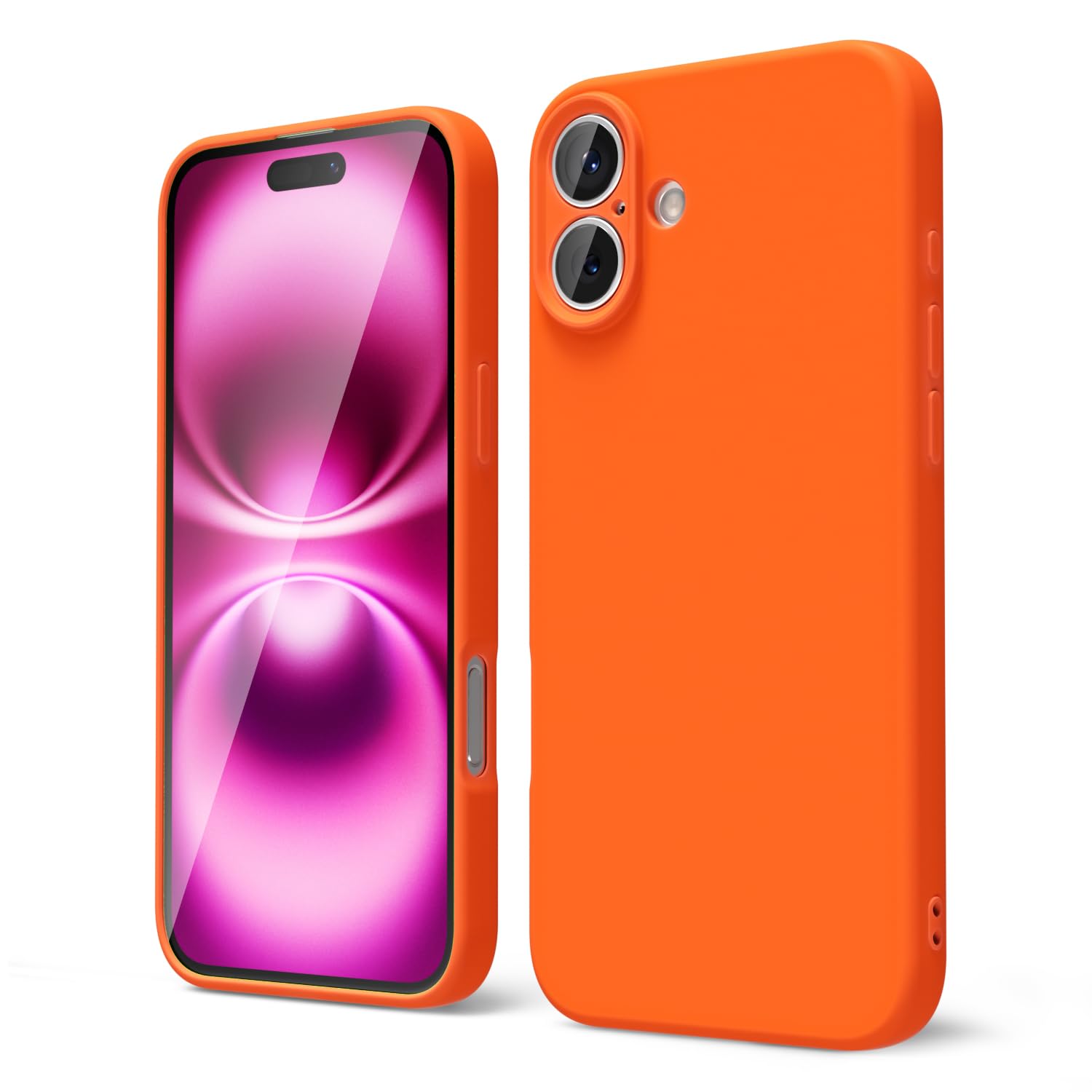 oakxco for iPhone 16 Pro Max Case Liquid Silicone, Soft Rubber Gel Elegant Aesthetic Basic Simple Cover, Cute Thin Slim TPU Matte Solid Color Plain Smooth Case for Women Girl, Light Pink — view 24