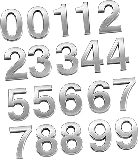 Cabilock 20pcs Digital House Number Front Door Signs Truck Decal 3d Stickers Floating Door Numbers Apartment Door Number Vintage Signs Sign Address Numbers 3d Digital Number House Numbers
