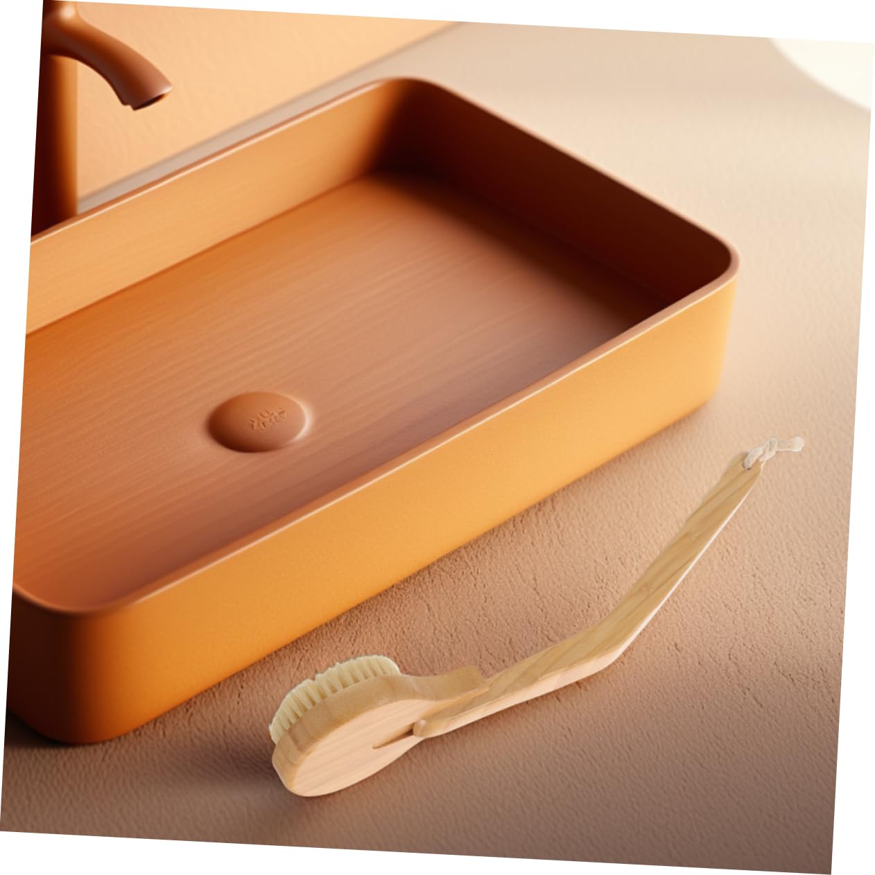 2stücke Teilige Badebürste Mit Langem Bambusgriff Zum Oder Trockenbürsten Massagebürste Für Körper Peeling Für Haut