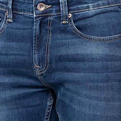 Image of Spykar Men's Kano Slim Fit Mid-Rise Jeans (Ankle Length)