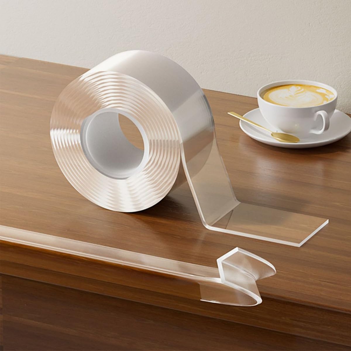 Tira Protectora de Borde Transparente, Protectores Esquinas Espuma autoadhesivos, Parachoques a Prueba niños for Muebles, afiladas, Marco Puerta, zócalo(2m*2mm*5cm)