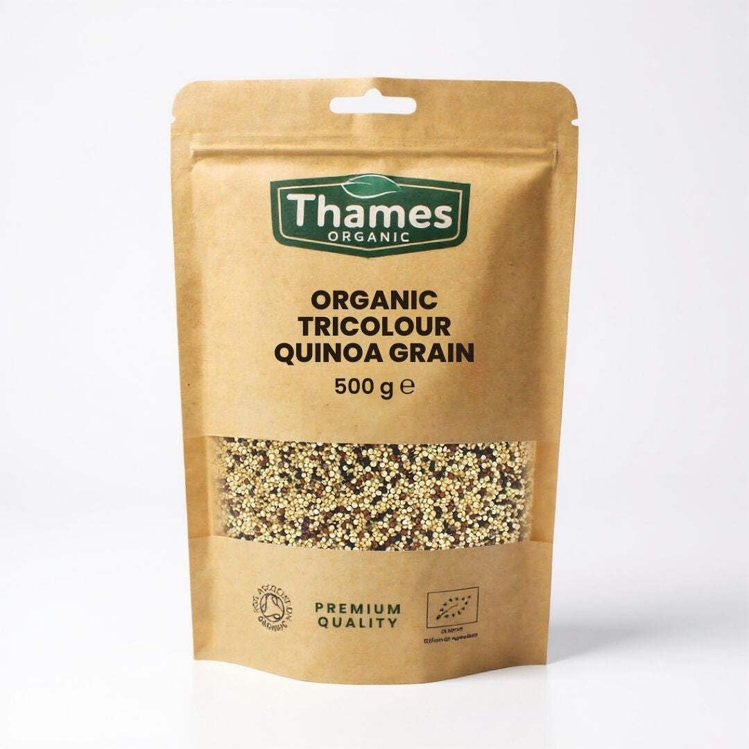 Thames Organic Organic Tricolour Quinoa Grain - Nutritious Blend, Versatile & Vibrant for Any Meal 500g