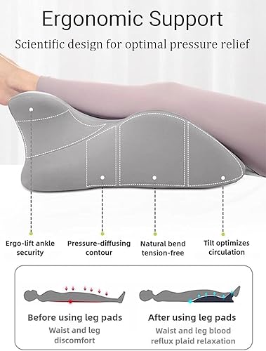 Miniatura 4 de Almohada ergonómica de espuma viscoelástica y almohada de lectura para adultos, soporte para cuello, espalda y piernas, ideal para dormir, leer,