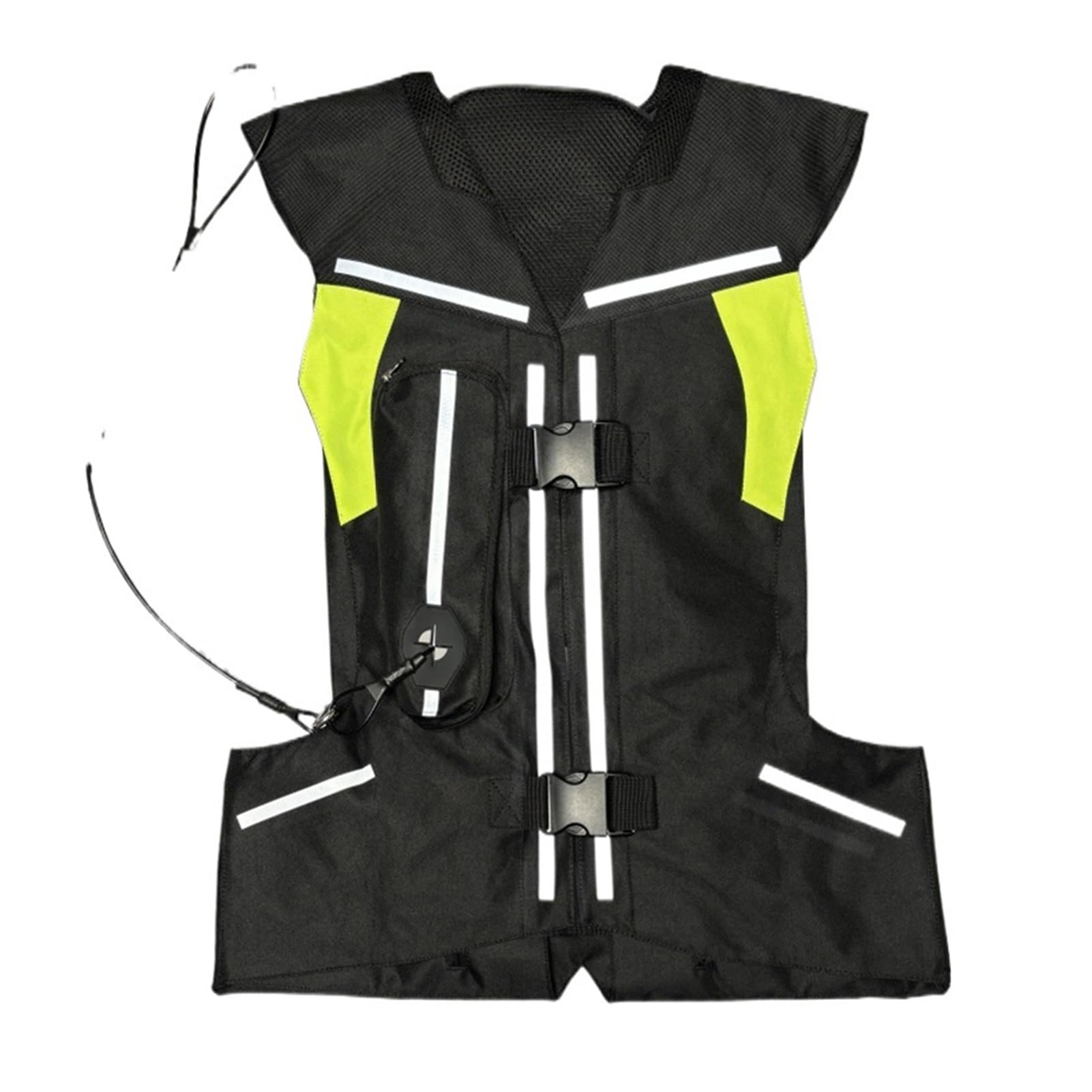 Gilet Airbag Moto Léger Et Réfléchissant Airbag 0,1S for Le Cou, Le Coccyx Et Le Corps Avec Protection Dorsale