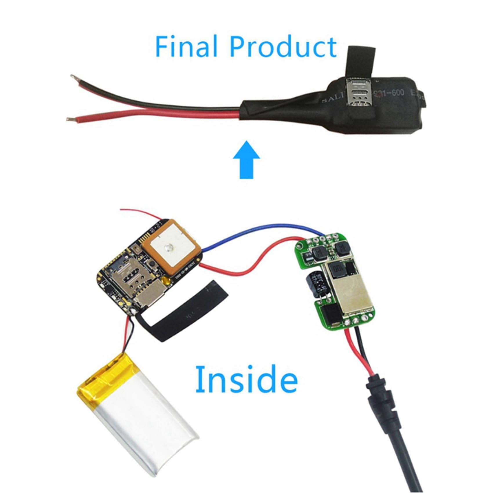 4X Mini Rastreador GPS SOS Llamada en Tiempo Real Localizador de Seguimiento de Voz para Computadora PortáTil Personas Mayores Dispositivo de Seguimiento en Tiempo Real