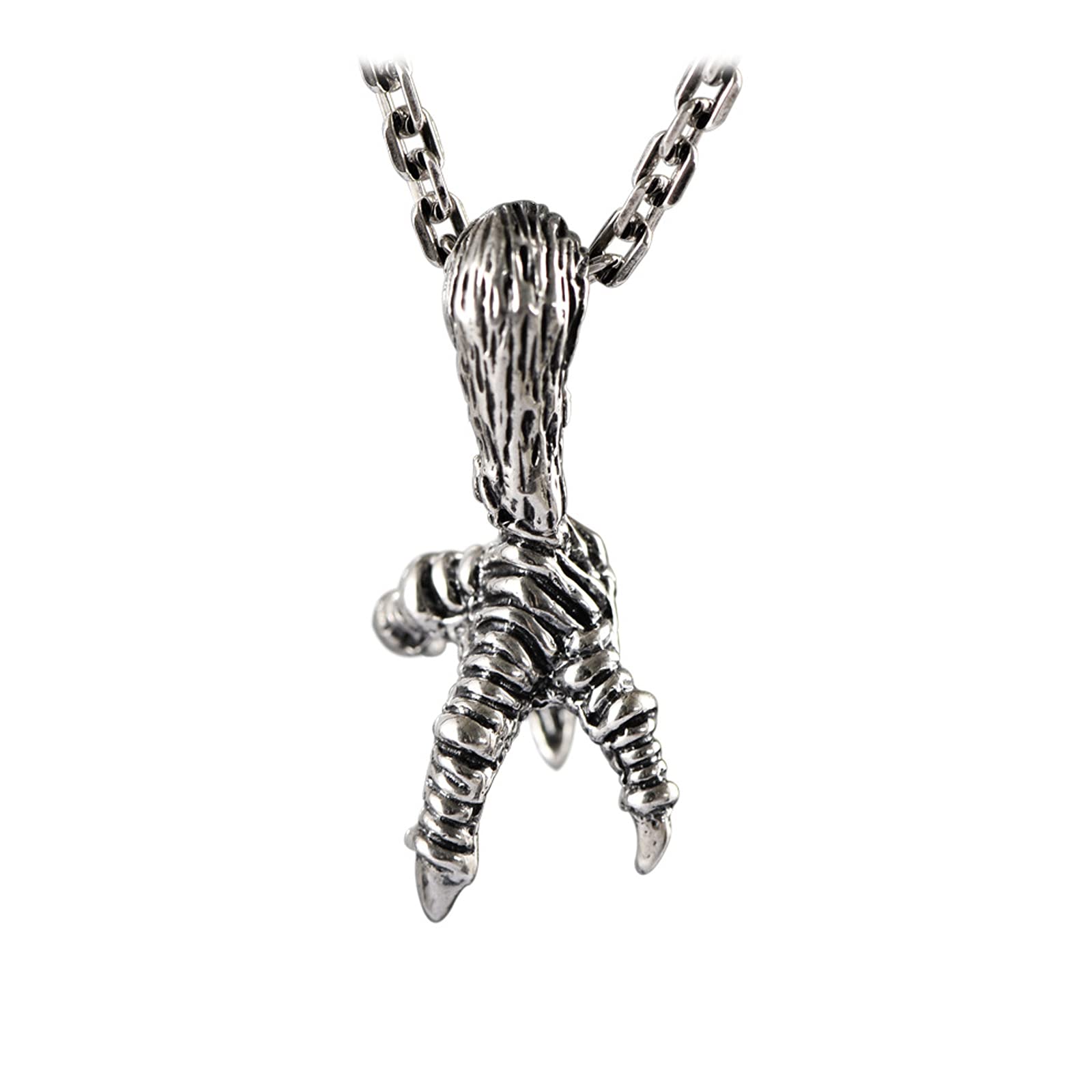 Pendentif griffe d'aigle argent tendance homme femme collier gothique