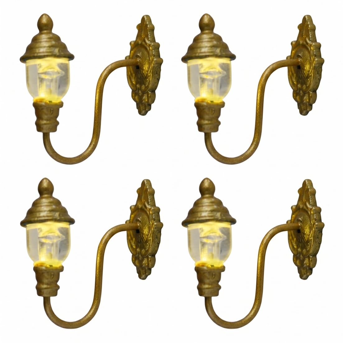 Lampe vintage pour maison de poupée à éclairage LED chaud et durable - 6