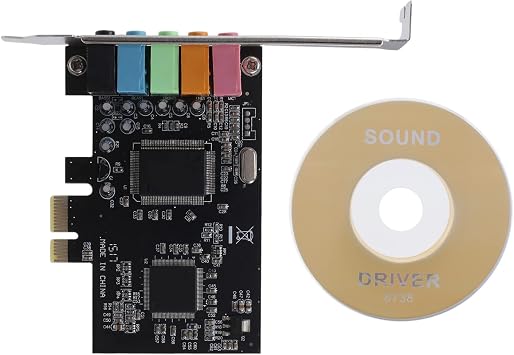 5.1 Internal Sound Card for with Low Profile Bracket, 3D Stereo PCI-E, CMI8738 Chip 32/64 Bit Sound Card PCI