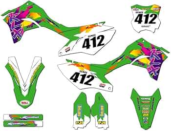 Amazon.com: 2020-2025 KLX 300 R THROWBACK Green Senge Graphics