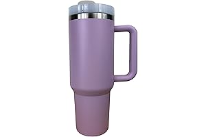 40oz Pink Personalized Tumbler with Handle and Straw