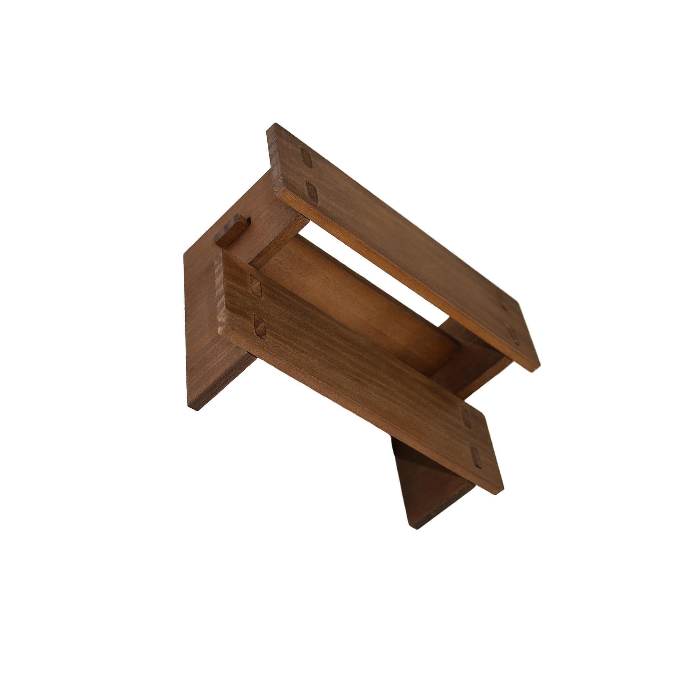 PIXZCSA Stunning Wooden Riser Shelf Organizer For Jewelry Displays And Craft Décor In Home Office And Retail Environments Wooden Riser Display Shelf, Brown, 2 Layer 20cm