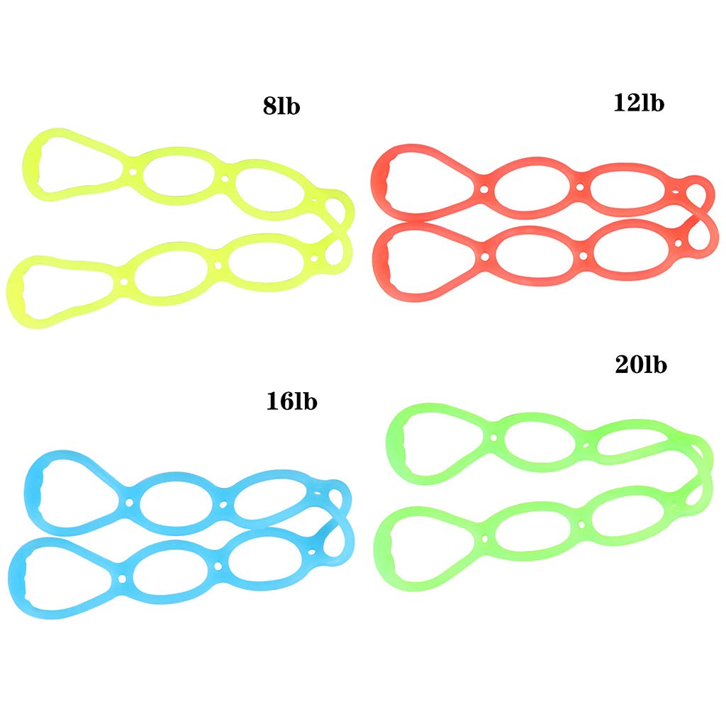 Elastici e Bande Set di Fasce Elastiche per Esercizi A 7 Anelli, Fasce di Resistenza, Piedi per Braccia Allungate per Yoga, per Palestra Domestica