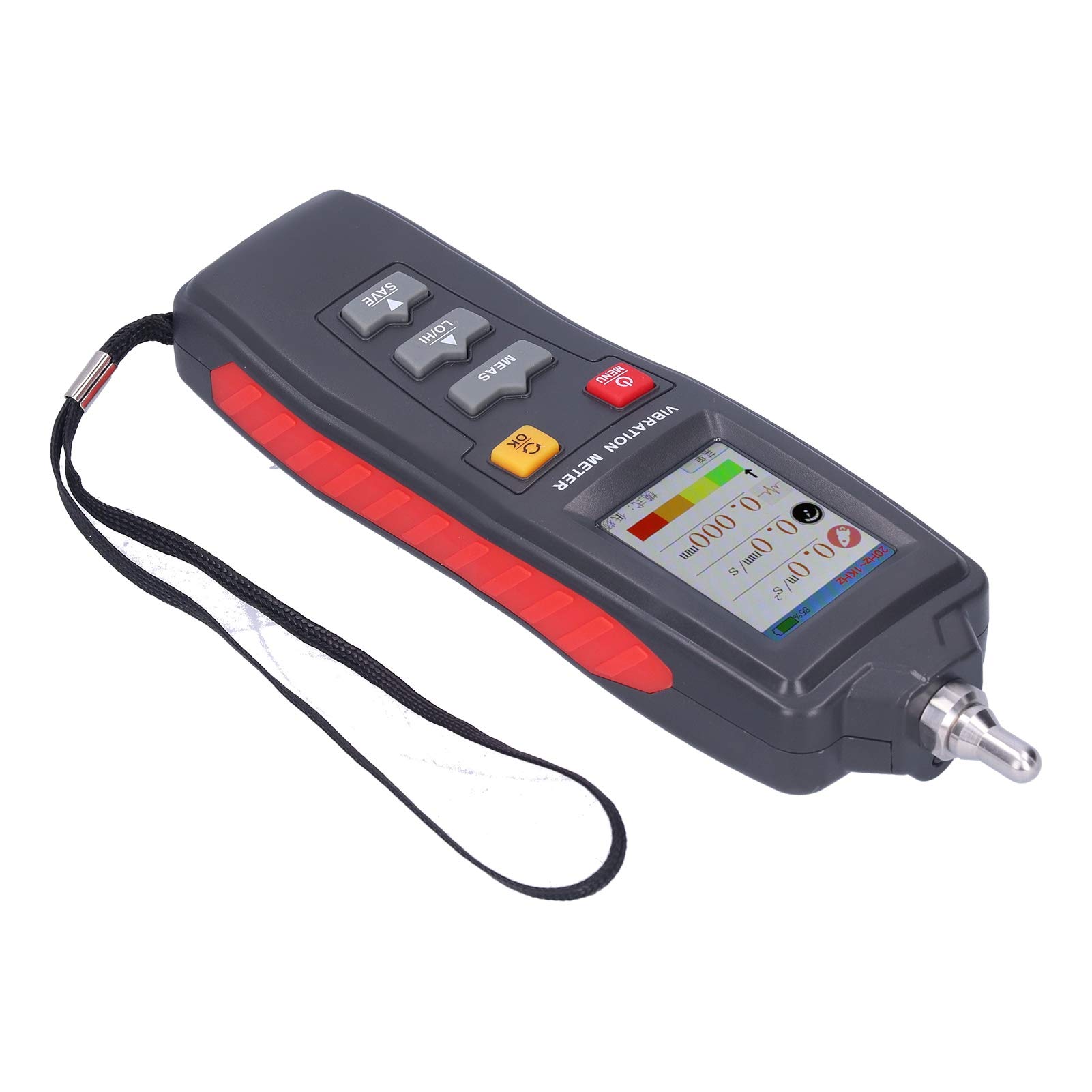L'analizzatore LCD di vibrazione di Digital di del tester di vibrazione misura l'accelerazione e i parametri di frequenza