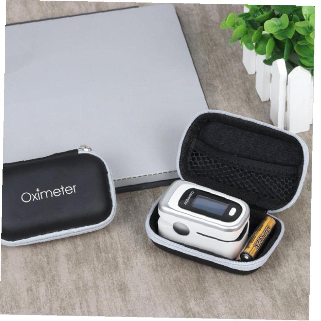 Zonster Black Eva Small Portable Travel Easy Carrying Hard Storage Case Fingertip Oximeter Blood Oxygen Saturation Monitor,
