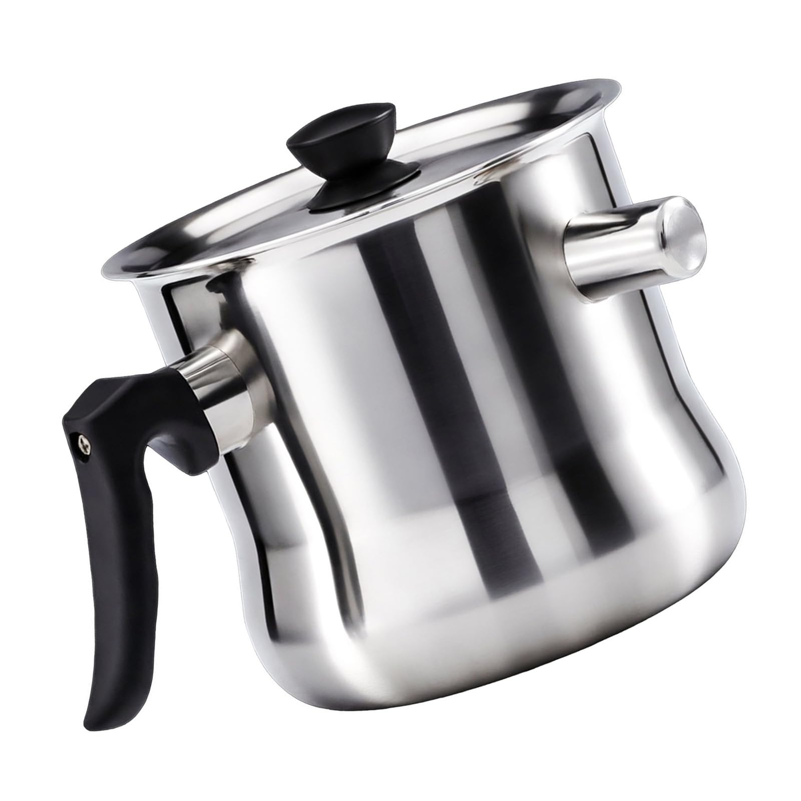 our fave Space Saving Stainless Steel Saucepan with Handle and Whistles Lid for Multipurpose Use Stainless Steel Saucepan