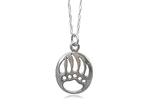 Sterling Silver Bear Claw Necklace: Unveil the Spirit of the Wilderness