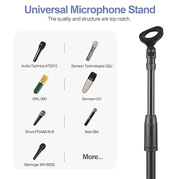 Amazon.co.jp: OUKMIC マイクスタンド 調節可能なカラオケマイク