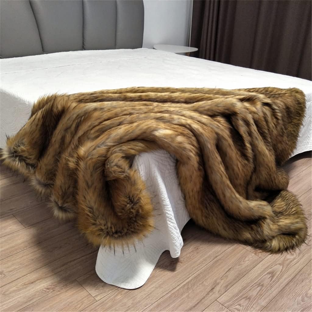 HBJWOV Plush Soft Warm Blanket Thickening Girl Winter Sofa Set Bed Sofa(200x150cm (4.5kg))