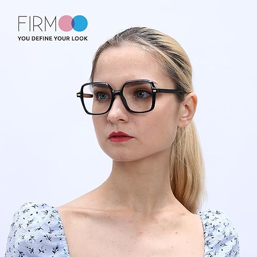 Miniatura 4 de Firmoo Lentes cuadrados con bloqueo de luz azul para mujereshombres, gafas de computadora, juegos, TV, teléfonos para pantallas, antifatiga ocular y