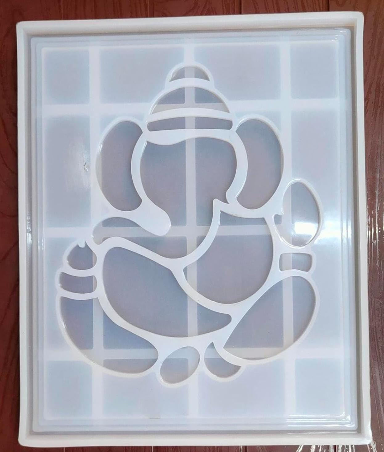 POLYSTORE Ganesh Ganesha Ganpati Frame Resin Mould Silicone Epoxy Casting Molds for DIY Crafts Trinket Container, Home Wall Decoration/Resin Art/SILIOCN Mould-image-12