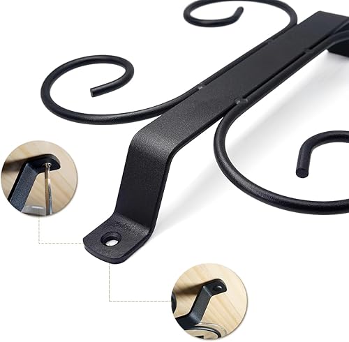 Miniatura 2 de GeLive Juego de 2 soportes para copas de vino debajo del gabinete, colgador de almacenamiento de vidrio con 4 ganchos organizador para cocina y bar