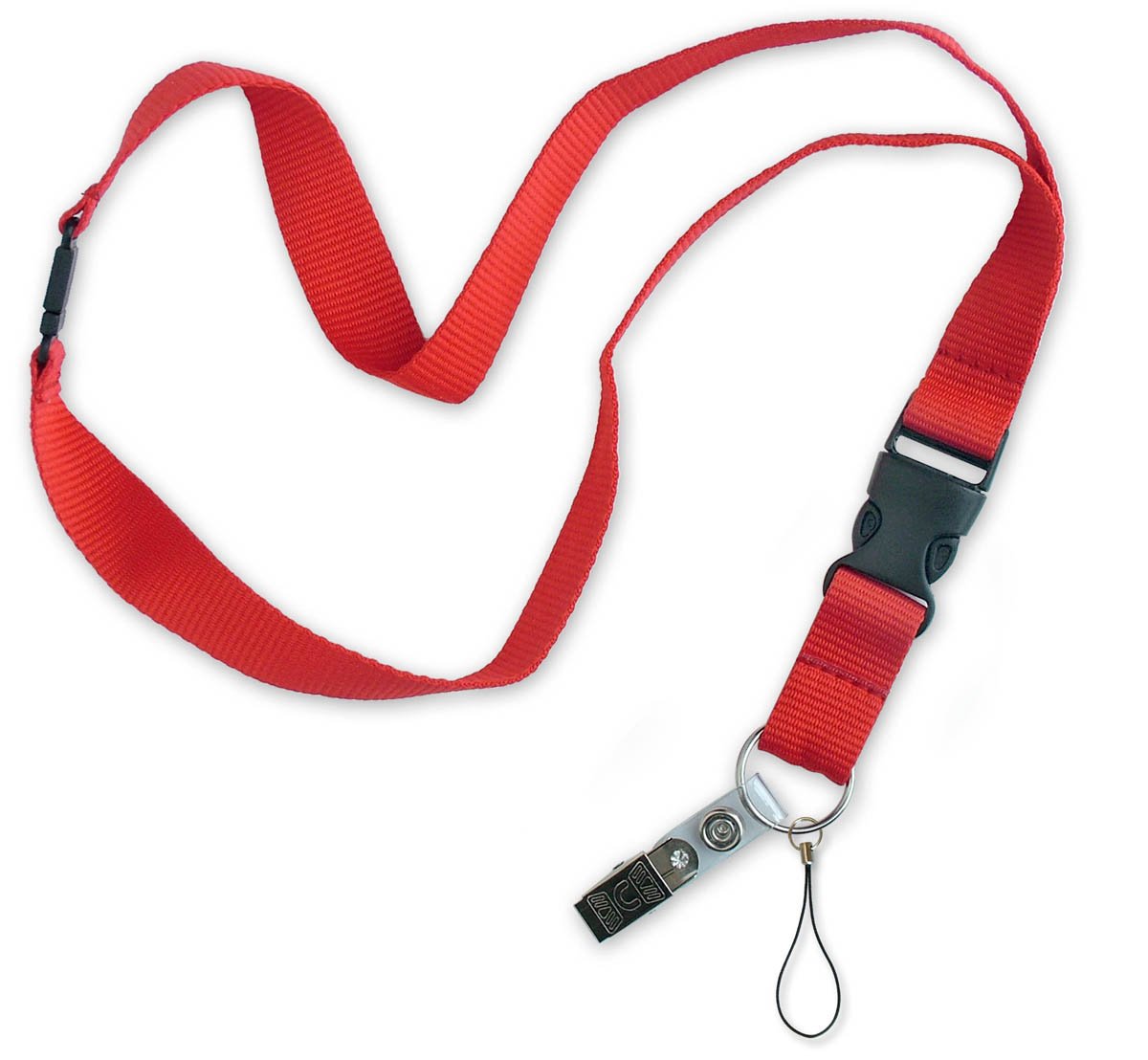 Lucky Line Plane Break Away Lanyard avec touches/badge Clip, couleurs assorties (64101)