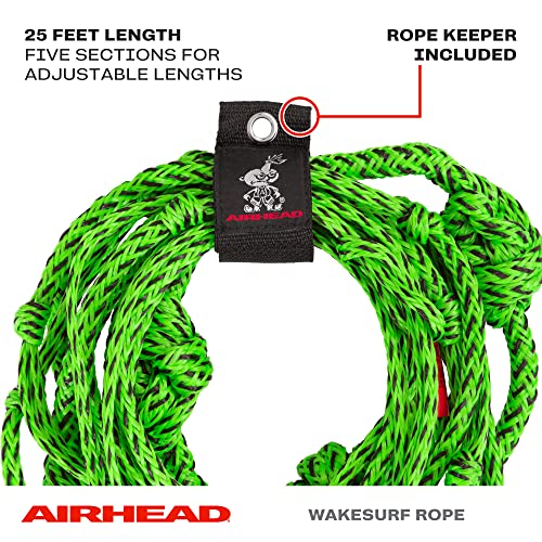 Airhead Wakesurf Rope 25', Green, 25 Foot #TOP1