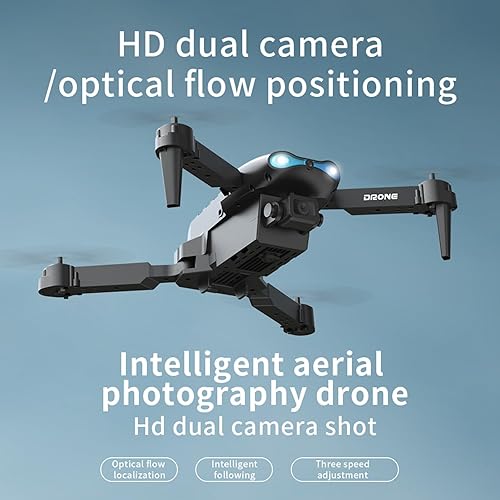 Miniatura 3 de Drone con doble cámara HD FPV 1080P HD Control remoto Juguetes Regalos para niños niñas con altitud de retención modo sin cabeza Ajuste de velocidad