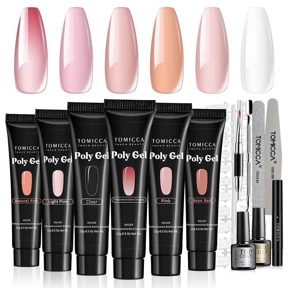 TOMICCA Bright Colors Gel Nail Polish Set UV LED Gel Polish