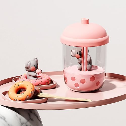 Miniatura 3 de Acouto Humidificador portátil de niebla fría USB, humidificador animal gato, rosa, 10.1 fl oz, 5 V, silencioso, manual, 6 horas, plástico