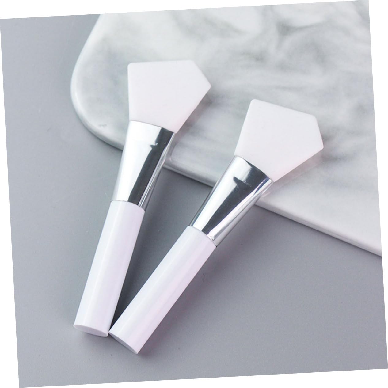 FRCOLOR 24pièces Pinceaux Silicone Pour Masques Faciaux Pour Application De Soins De Peau Crèmes Et Sérums Brosse Facile à Nettoyer Pour Zones Sensibles Yeux Nez