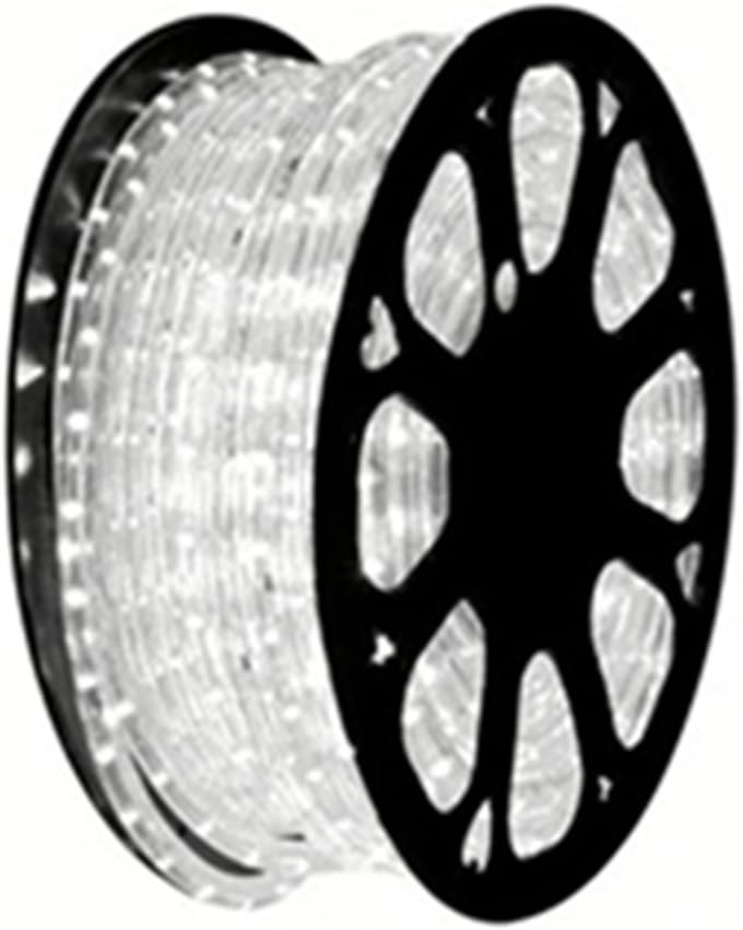 NOVEL HOME TECH 120V UL Listed, 150FT 2-Wire LED Heavy Duty Bright White Expandable Rope Lights Tube, Perfect for Garden, Backyard, Tree trunks Indoor & Outdoor Decoration