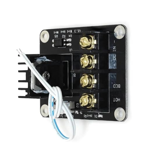 Robocraze 3D Printer Add-On Heated Bed Power Expansion Module for Hot Bed High Power Module Mos Tube with Cable for 3D Printer Project