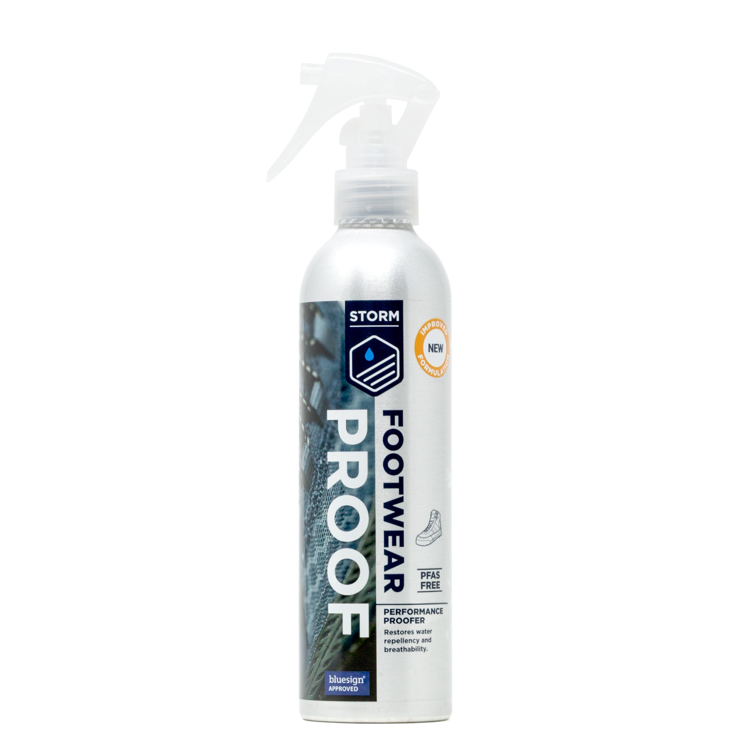 STORM Footwear Proofer Spray On 225ml | Waterproofing Spray for Outdoor Footwear | Bluesign Approved | Hiking Boots | Trainers | Running Shoes