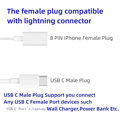 Miniatura 6 de Cargador de lápiz Apple, adaptador USB-C a Apple Pencil, cargador Apple Pen de 1 pie compatible con Apple Pencil de 1 generación, iPad 10