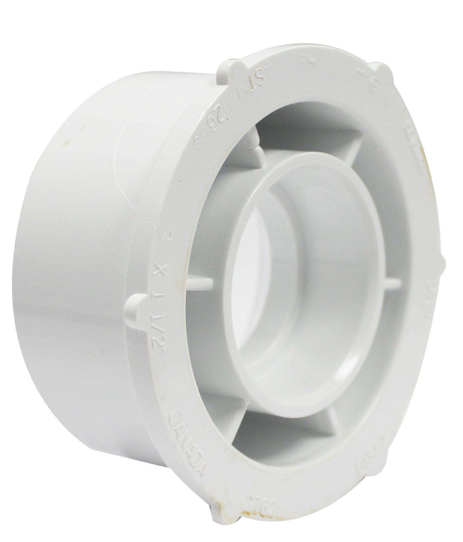 Amazon.com: Canplas 192762 PVC DWV Flush Bushing, 3 x 1.5-Inch