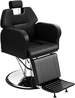 Vista 13 de Silla de Barbero Sillas de Salón para Estilista de Cabello Hidráulica de Alta Resistencia Reclinable para Salón Barbería Estilista de Cabello Hogar