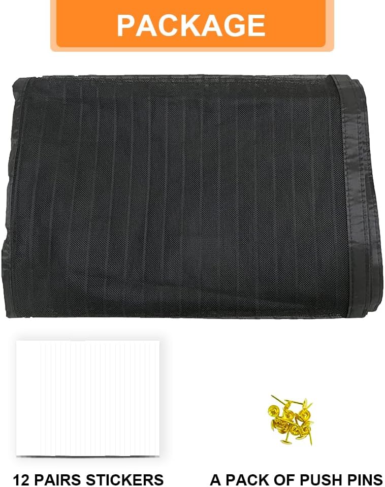 Magnetic Screen Door, Fit Door Size 36" x 82", Self Sealing Magnets,39 x 83In Screen Door,Keep Bugs Out,for Sliding Door, Front Doors(Black, 39 x 83 inches)