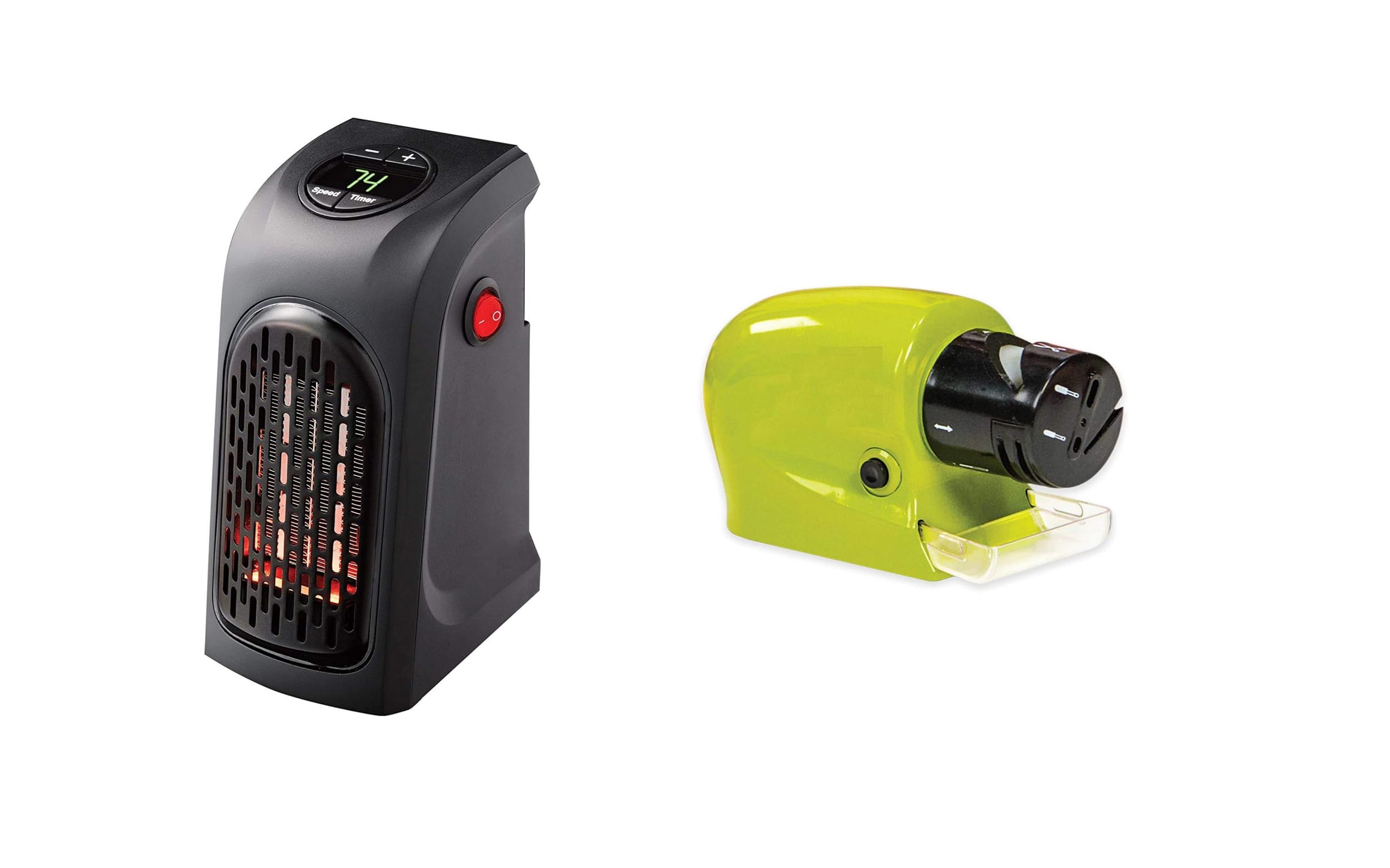 ZuZu Small Electric Handy Room Heater Plug-In Personal Heater for Quick and Easy Heat With Knife Sharpner-image-42