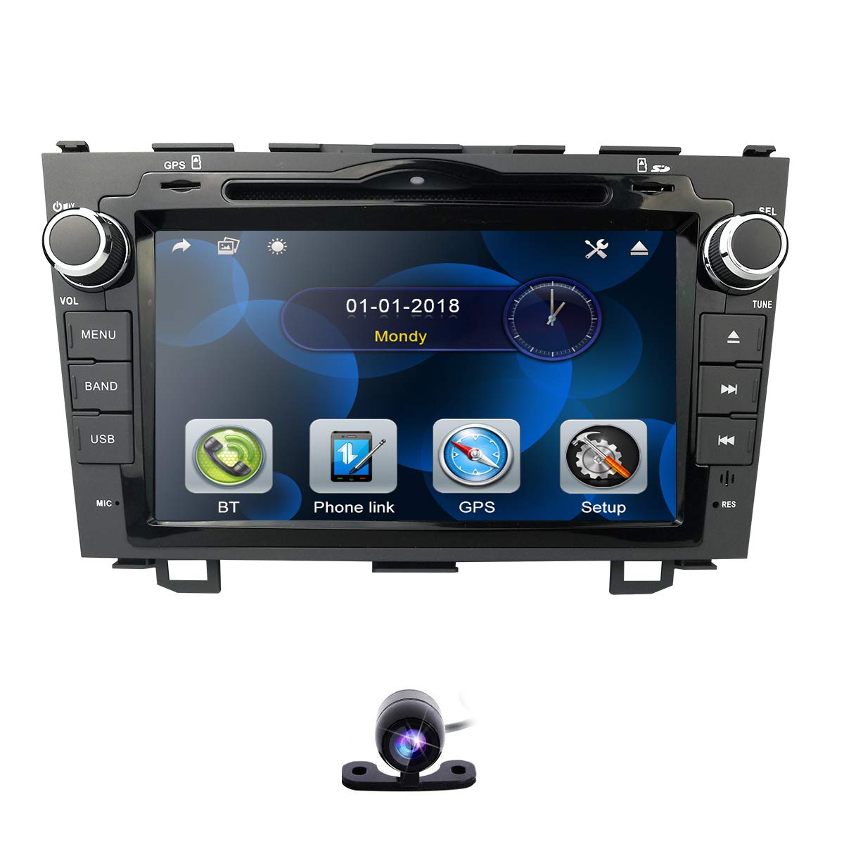 Buy hizpo 8 Inch Car Stereo Radio DVD Player GPS Mirrorlink Bluetooth