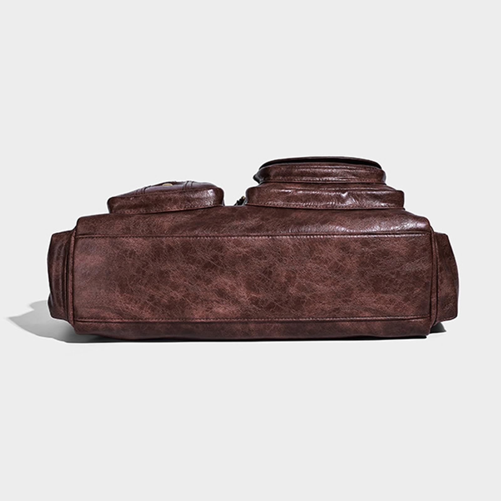 Borsa a tracolla da donna in PU stile anni '90 con tasche multiple borsa retrò con cerniera a tracolla per viaggi