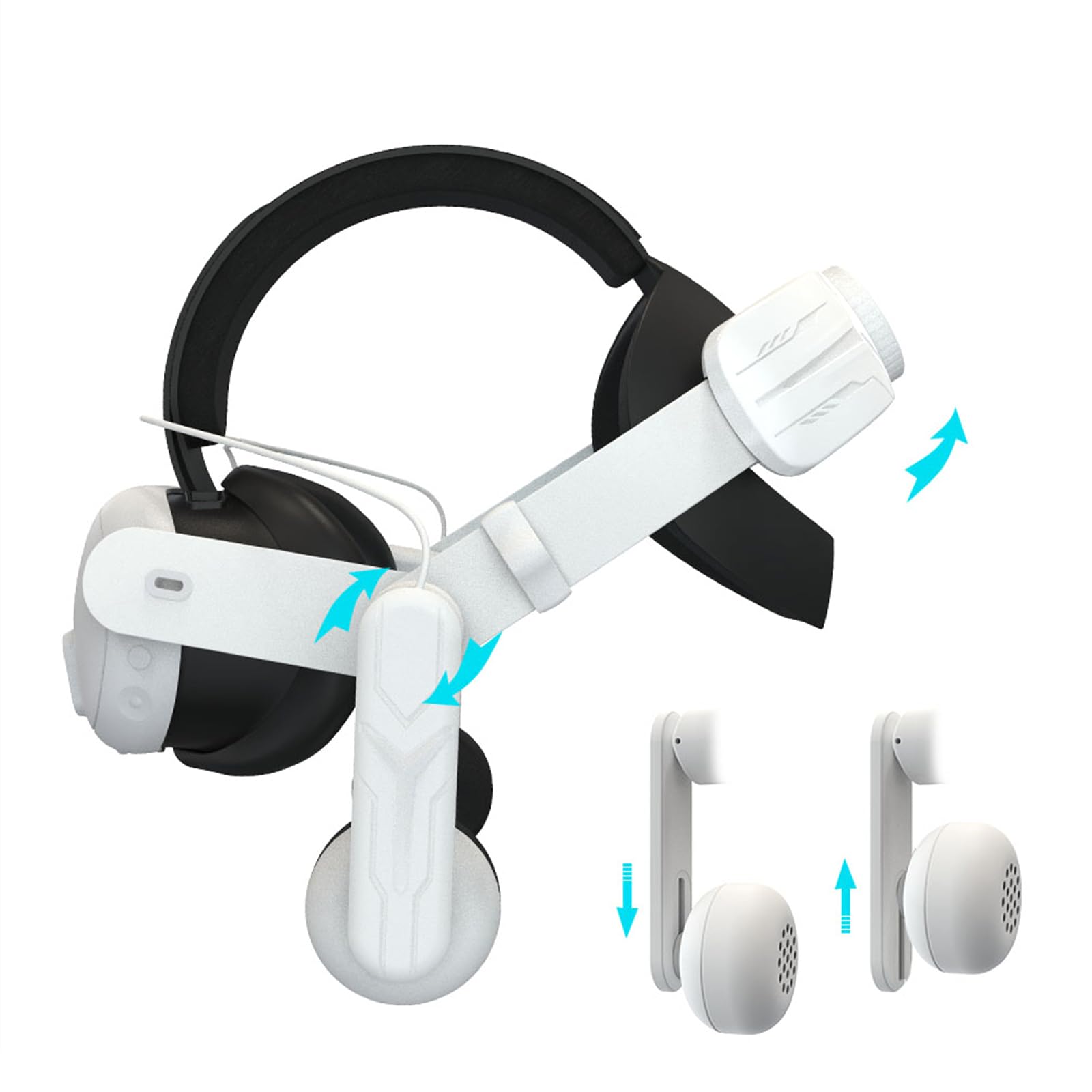 Amazon.co.jp: 3 VRヘッドセットのヘッドストラップヘッドフォンヘッド