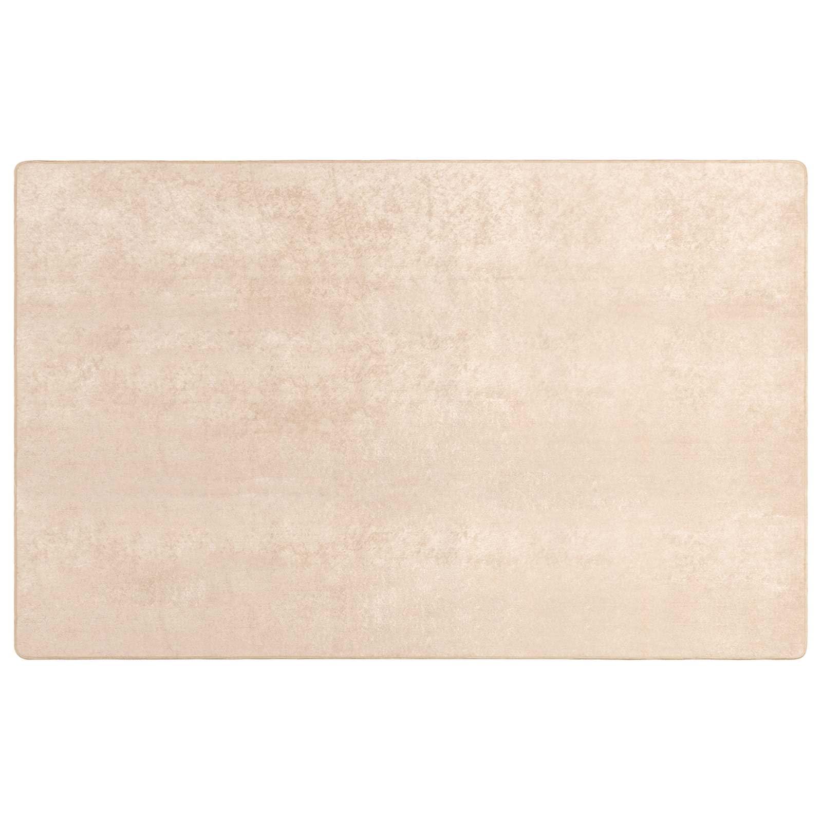 Grand tapis de couloir Marsa 190x300 cm en velours crème