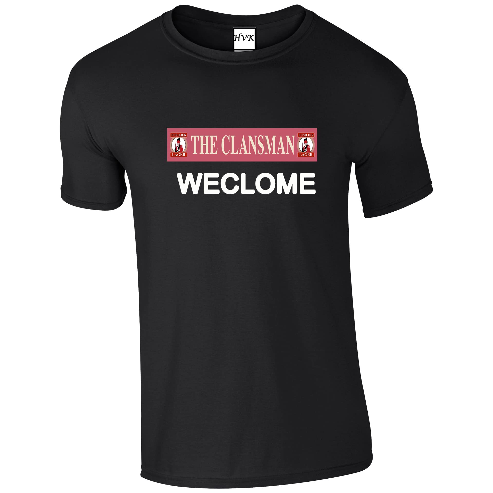 HiViz Kings Still Game WECLOME Printed T Shirt Craiglang (as8, Alpha, xx_l, Regular, Regular, Black)